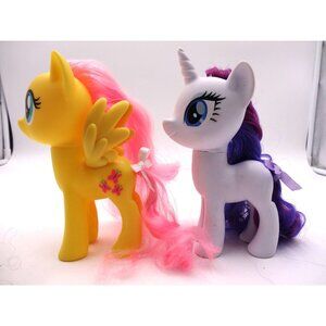MLP My Little Pony Fluttershy  6" 2010 and Rarity 6" 2016